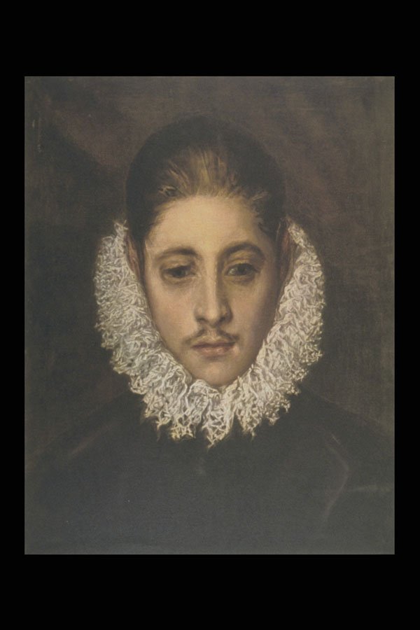 401074 Portrait Of A Young Man , El Greco A4 Photo Print