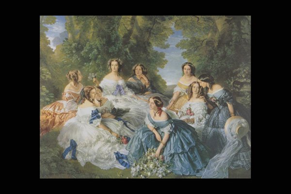 401077 L'imperatrice Eugenia E Le Dame Di Corte , F. Winterhalter A4 Photo Print