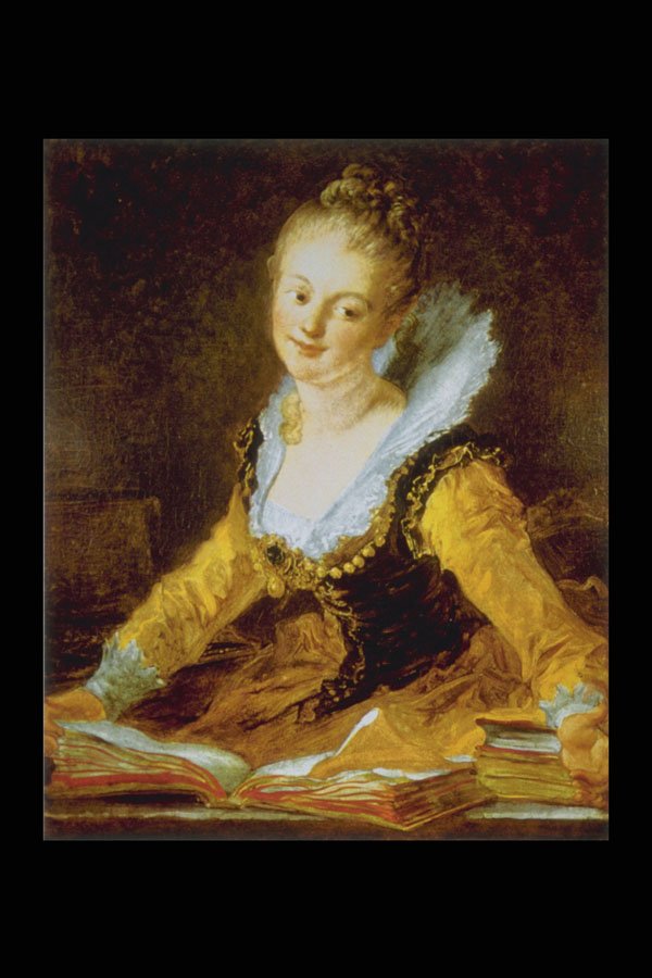 401092 The Study , Jean Honore Fragonard A4 Photo Print