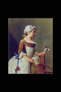401094 Girl With Battledore And Shuttlecock , J. B. Simeon Chardin A4 Photo Print