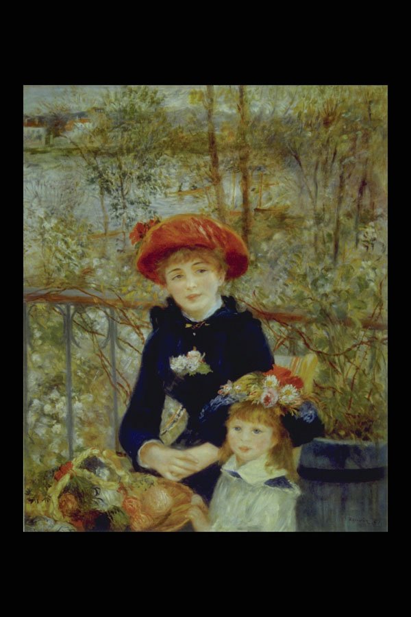 402009 On The Terrace , Auguste Renoir A4 Photo Print