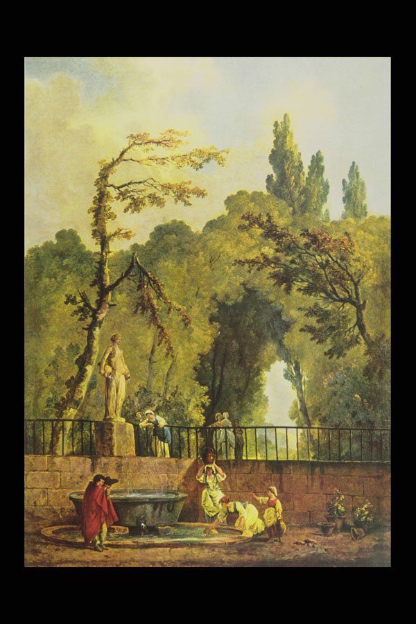 402021 The Roman Garden , Hubert Robert A4 Photo Print