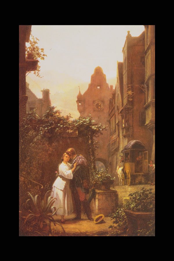 402022 Rendevous , Carl Spitzweg A4 Photo Print