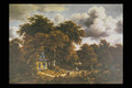 402027 A Road In The Woods , Meindert Hobbema A4 Photo Print