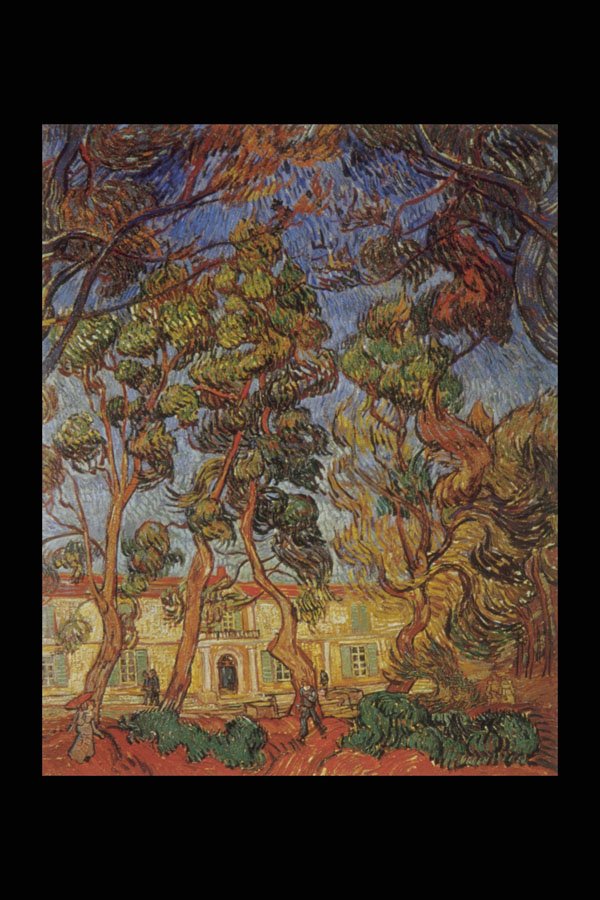 402030 L'Hopital De St. Paul A St. Remy , Vincent Van Gogh A4 Photo Print