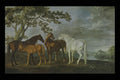 402038 Mares And Foals In A Landscape , George Stubbs A4 Photo Print