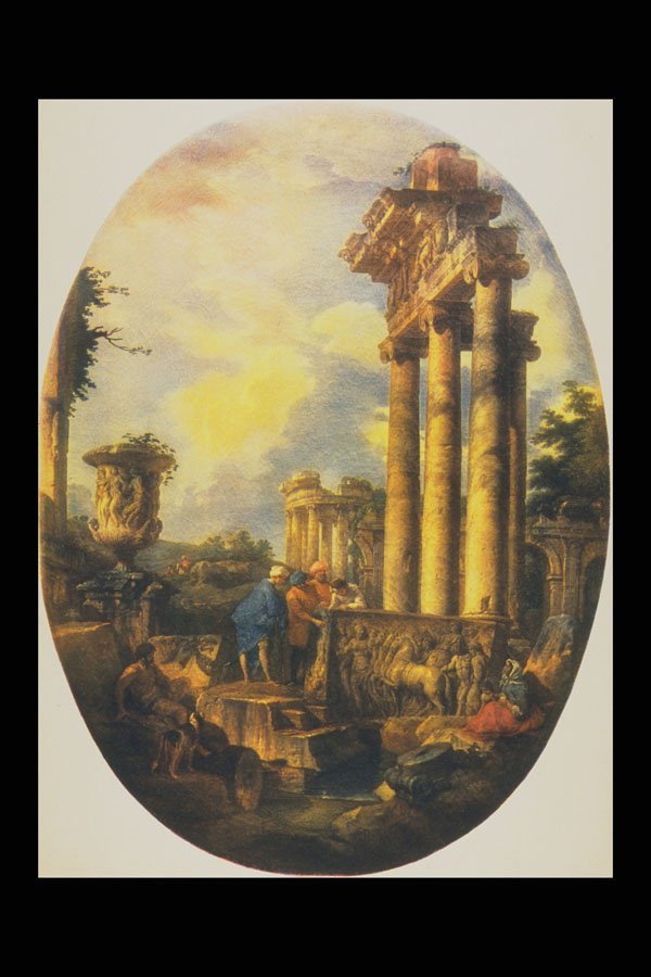 402068 A Roman Ruin , Giovanni Paolo Pannini A4 Photo Print