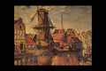 402080 Gooyer Windmill Amsterdam , Claude Monet A4 Photo Print