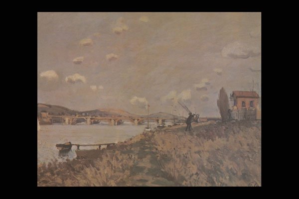402085 Landscape , Alfred Sisley A4 Photo Print