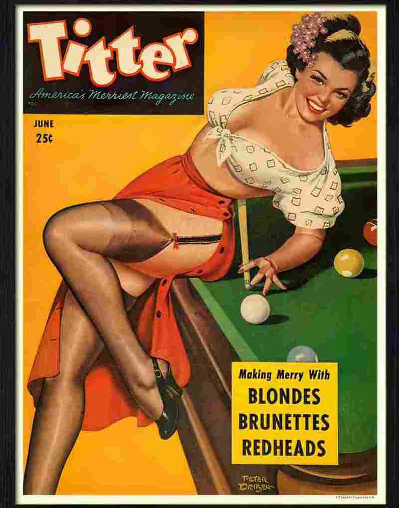 403 titter pool player glamour cover Advert A4 Photo Print