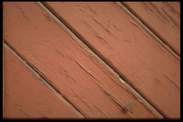 404006 Red Painted Planks A4 Photo Print