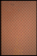 404023 Orange Metal Plate A4 Photo Print