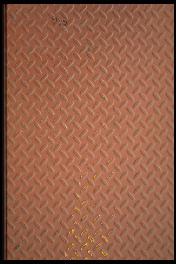 404023 Orange Metal Plate A4 Photo Print