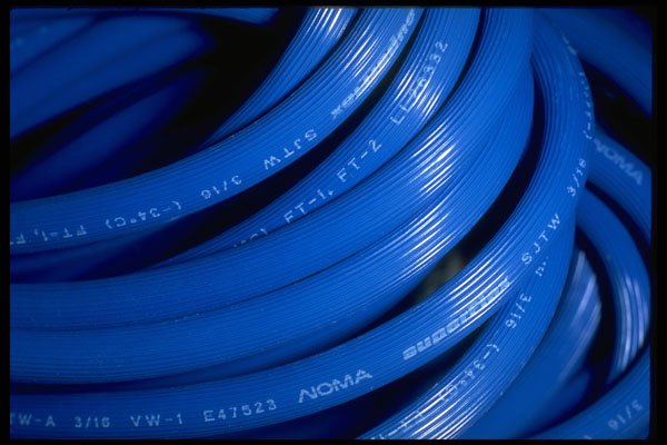 404053 Blue Extension Cord A4 Photo Print