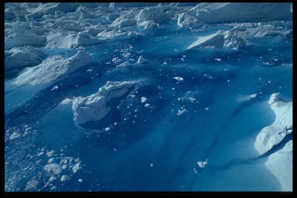 404074 Melt Lake On A Glacier A4 Photo Print