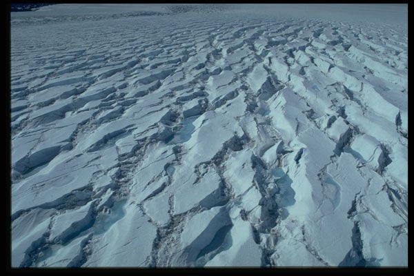404075 Crevassed Glacier A4 Photo Print