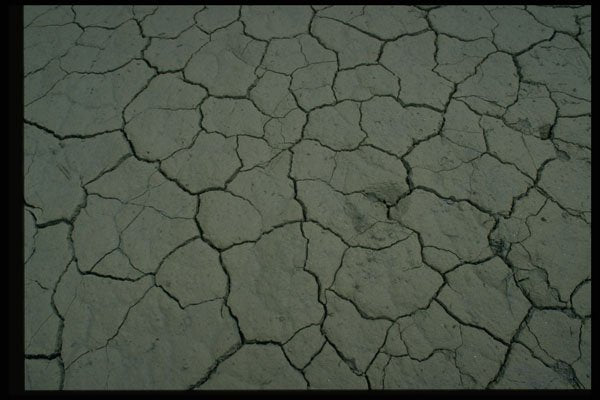 404088 Cracked Desert Mud A4 Photo Print