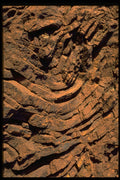 404090 Heavily Folded Rocks A4 Photo Print