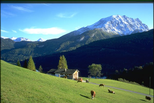 405005 Landscape Near Davos, Switzerland A4 Photo Print