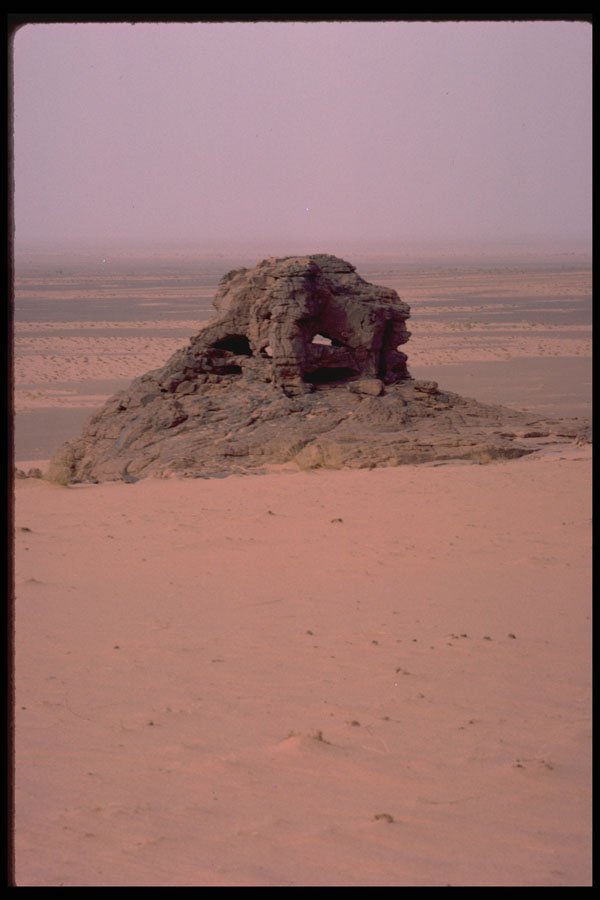 405010 Weathered Sandstone Rock, Sahara Desert A4 Photo Print