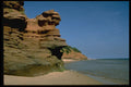 405013 Rock Formation, Red Point Provincial Park, Prince Edward Island A4 Photo Print