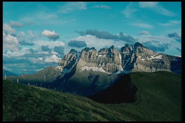 405054 Dents Du Midi From Pointe De L'Au, Switzerland A4 Photo Print
