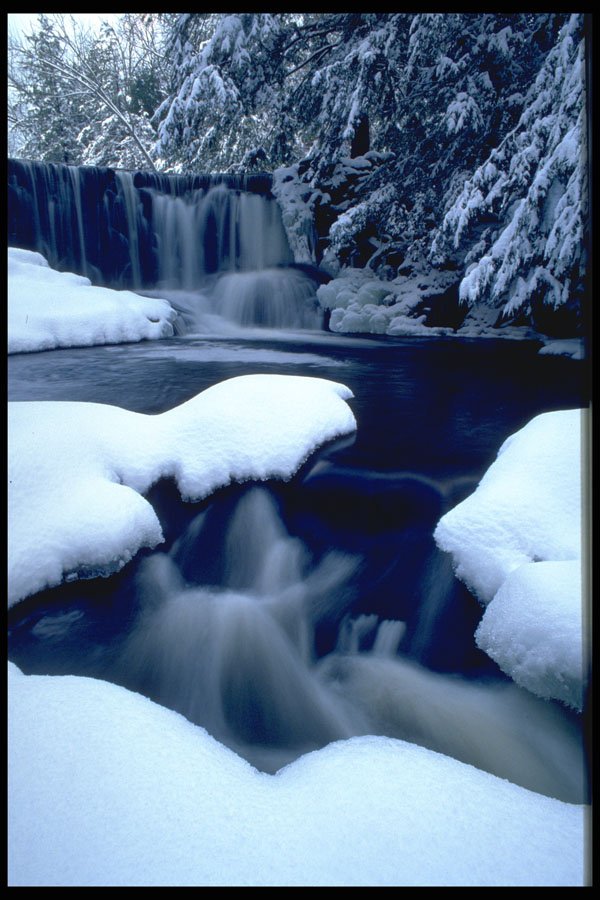 405057 Winter Landscape, New England A4 Photo Print