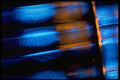 406000 Orange Blue Streaks A4 Photo Print