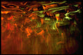 406014 Orange green Eruption A4 Photo Print
