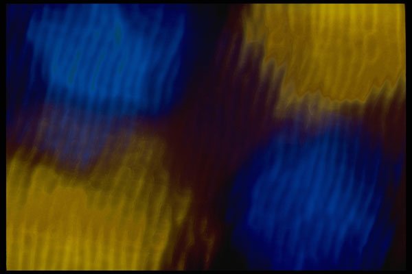 406053 Gold And Blue Smudges A4 Photo Print