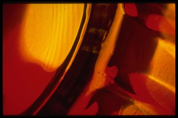 406058 Red yellow Bulge A4 Photo Print