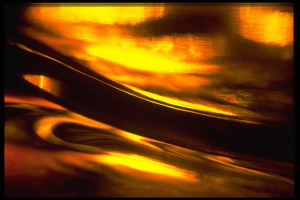 406097 Diagonal Golden Flame A4 Photo Print
