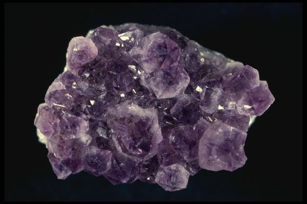 409003 Amethyst Crystals, Brazil A4 Photo Print