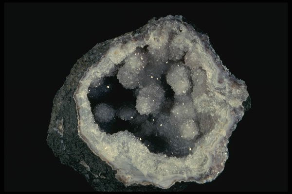 409012 Quartz In Geode, Morocco A4 Photo Print