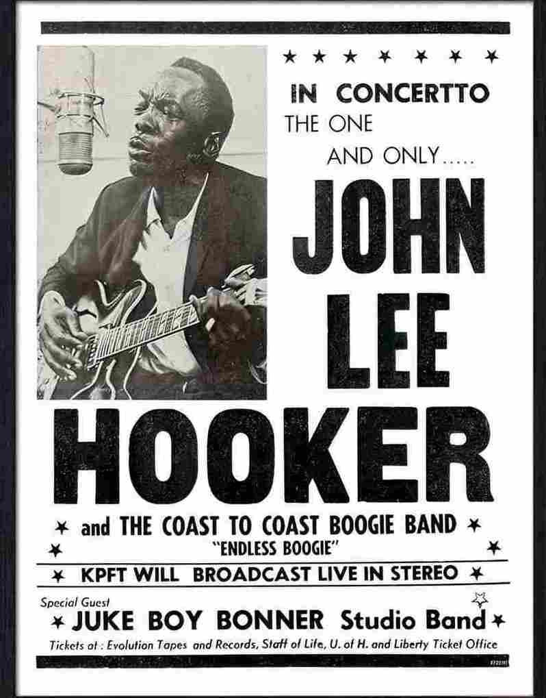 41 john lee hooker concert poster Advert A4 Photo Print