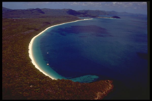 411028 Whitehaven Beach, Whitsunday Islands, Queensland A4 Photo Print