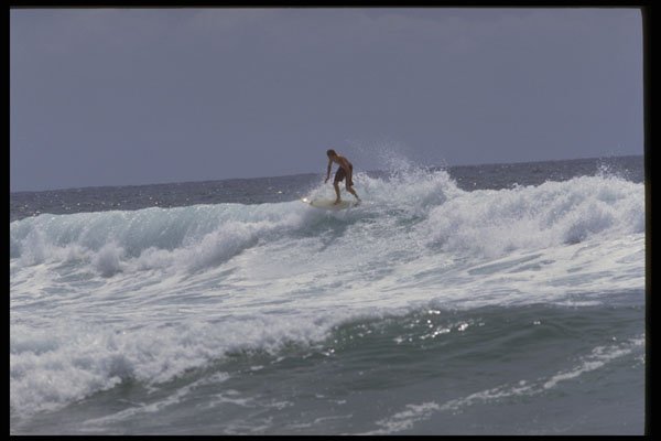 411040 Surfer, Sunrise Beach, Queensland A4 Photo Print