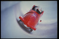 412011 Red Sled A4 Photo Print