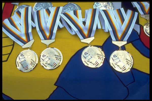 412078 Medals A4 Photo Print