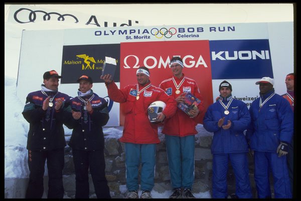 412090 Two Man Race Awards, St. Moritz A4 Photo Print
