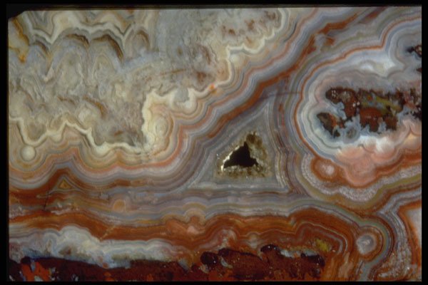 413019 Mexican Red Lace Agate A4 Photo Print