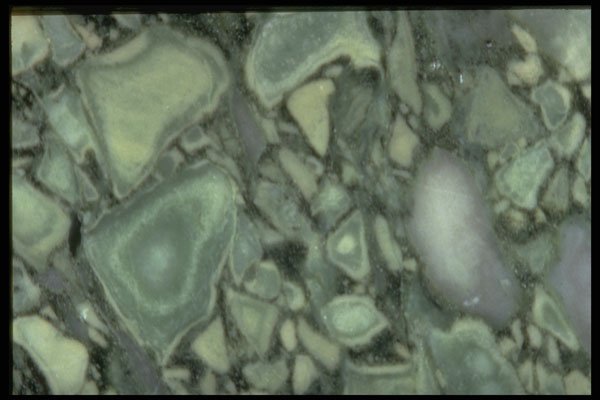 413045 Green Mottled Stone A4 Photo Print