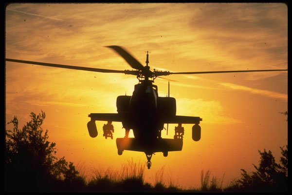 414053 AH 64 Apache Army Attack Helicopter A4 Photo Print