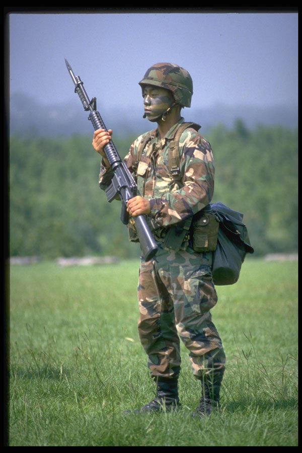 414057 Infantry Rifleman A4 Photo Print