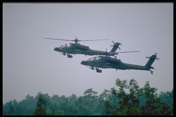 414068 AH 64 Apache Army Attack Helicopter A4 Photo Print