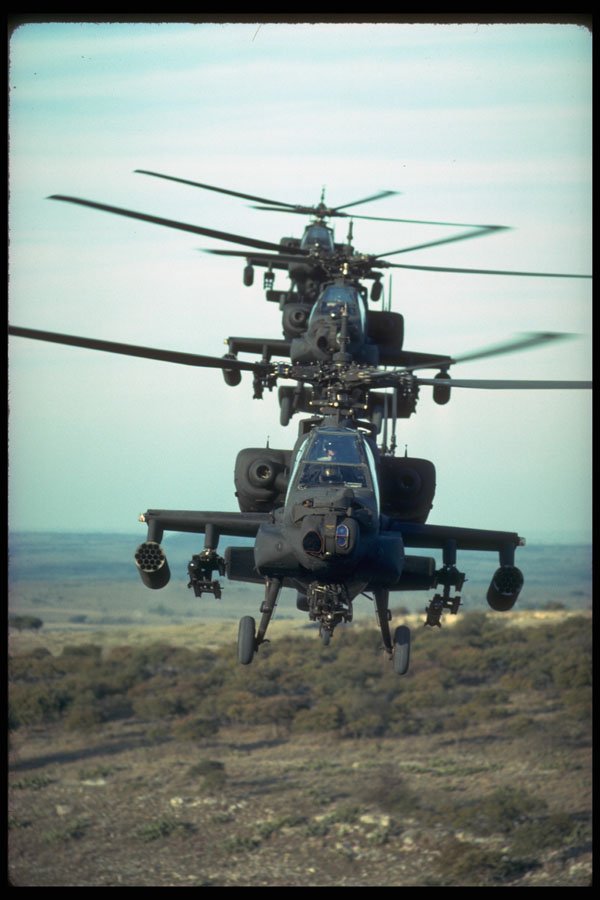 414081 AH 64 Apache Attack Helicopter A4 Photo Print