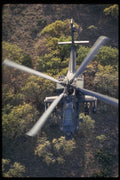 414087 AH 64 Apache Attack Helicopter A4 Photo Print
