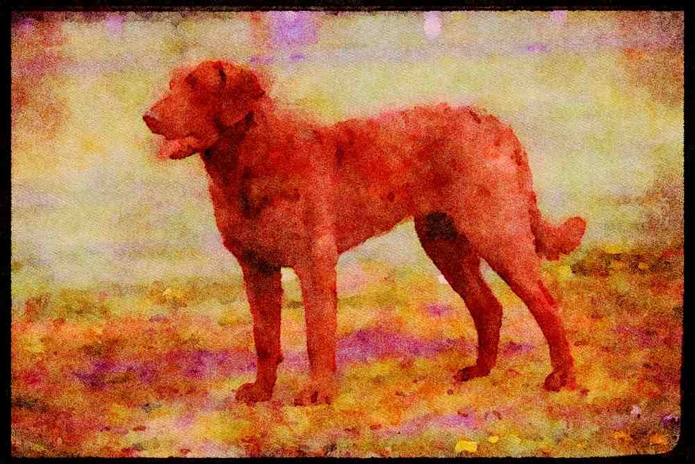 415014 Chesapeake Bay Retriever A4 Limited Edition Watercolour Print