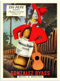 416 tio pepe sherry advert 1950s 2 Vintage Advert A4 Photo Print