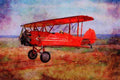417004 Waco Taperwing, 1928, Justin, TX A4 Limited Edition Watercolour Print